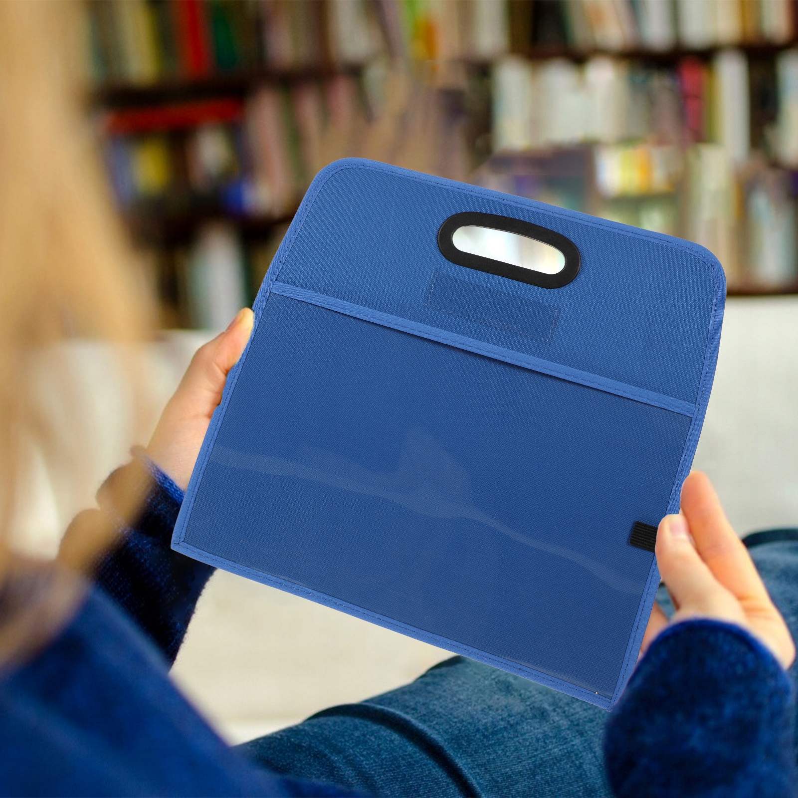 PRZEZROCZYSTE TOREBKI PRZEZROCZYSTE PRZENOŚNE BOOKBAG DOODLE Marka bez marki