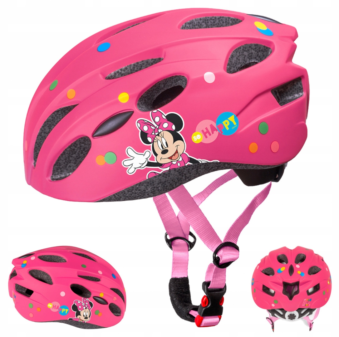 Kask Rowerowy Sportowy Dziewczęcy Różowy In-mold 52-56cm M