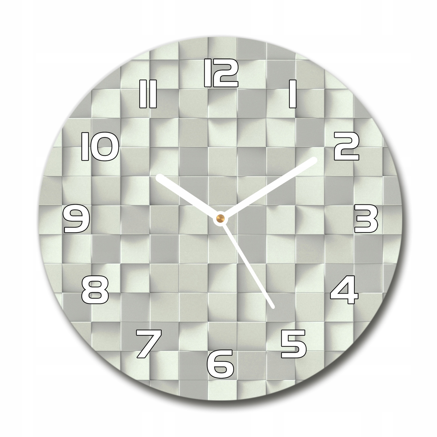 

Zegar szklany okrągły Geometryczne tło fi 30 cm