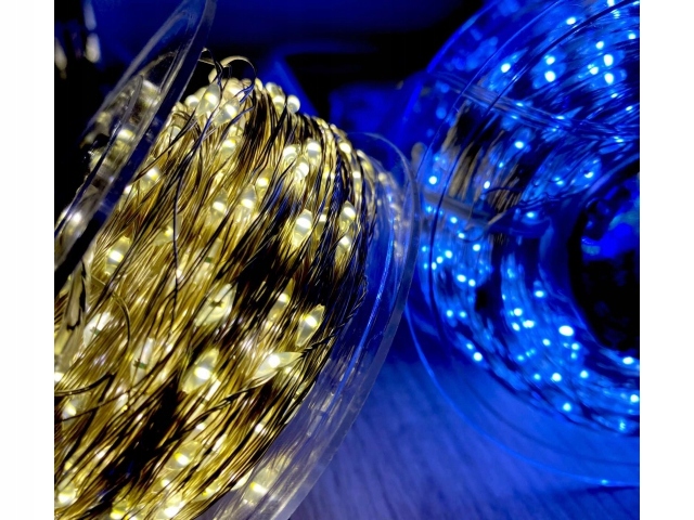 LAMPKI CHOINKOWE DRUCIKI 300LED ŚWIĄTECZNE LEDY ŚWIATEŁKA 30M NOWOŚĆ