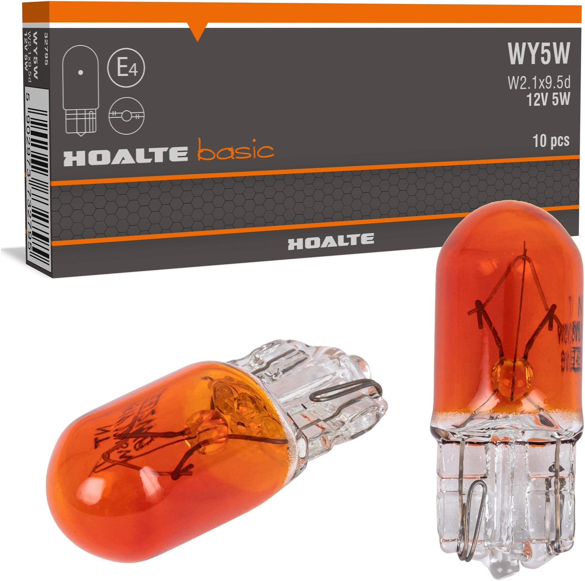 Żarówka Hoalte WY5W W5W 12V Pomarańczowa Kierunkowskazów Wsuwana x10 Sztuk
