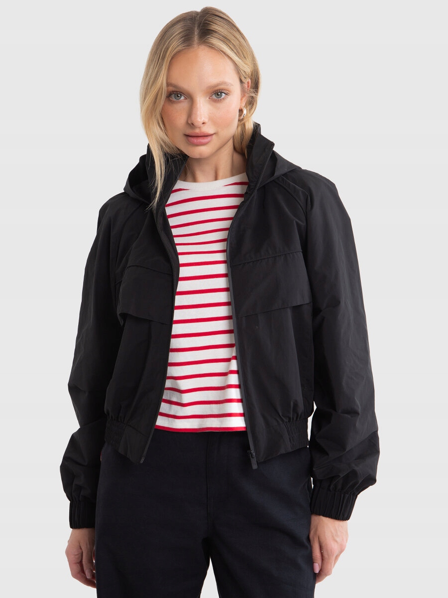 Big Star Dámská Přechodová Bunda Krátká Černá Margo 906 L