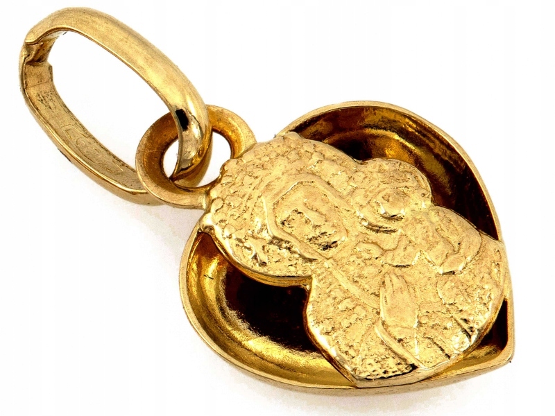 Zlatý přívěsek 585 se srdcem 14 karátů pro ni