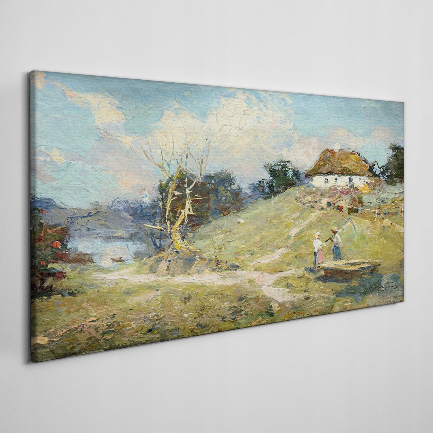 

Obraz płótno Malarstwo wieśniacy przyroda 120x60