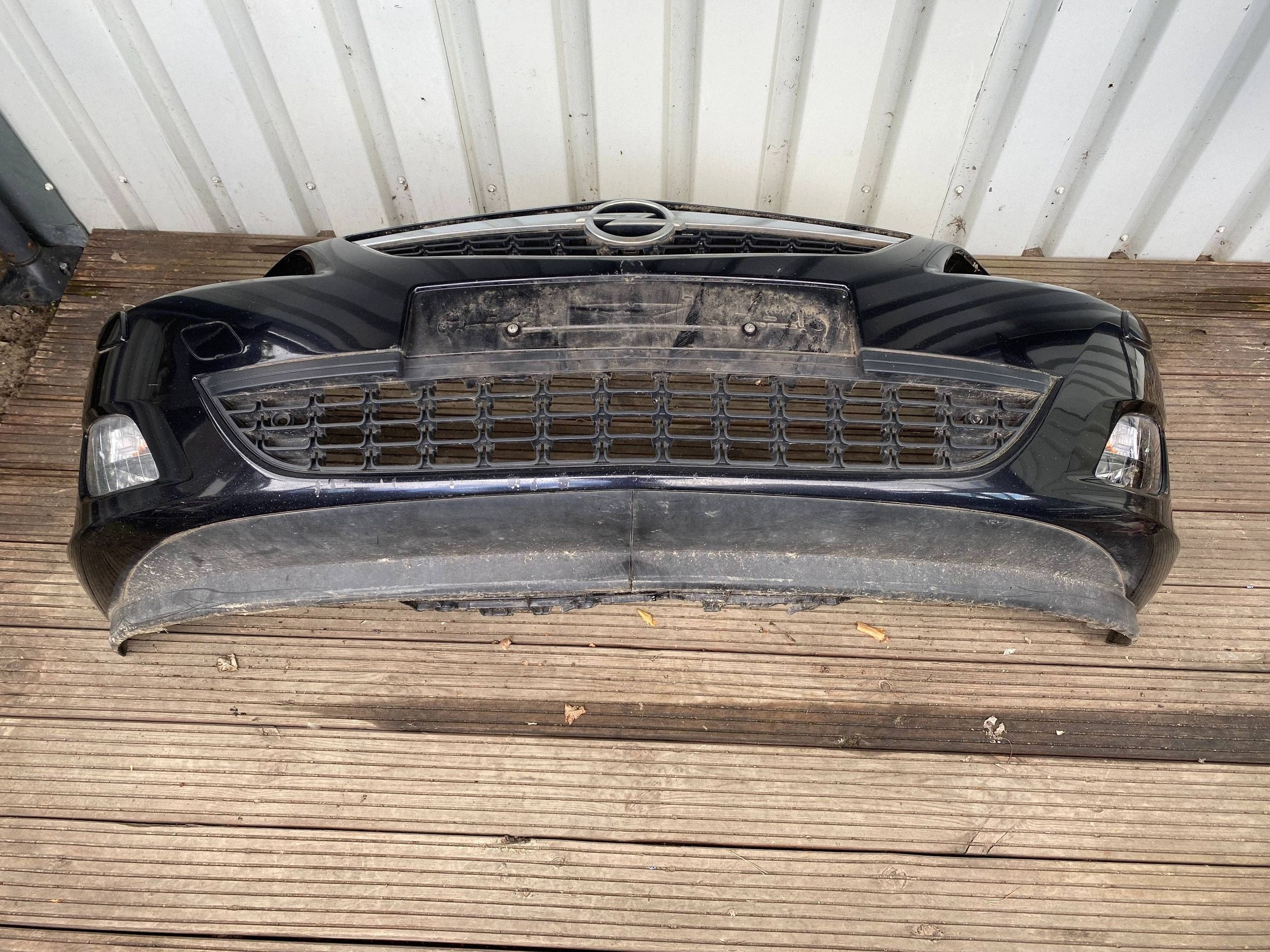 OPEL ASTRA J IV complete bumper front front washers grill Z20R black
