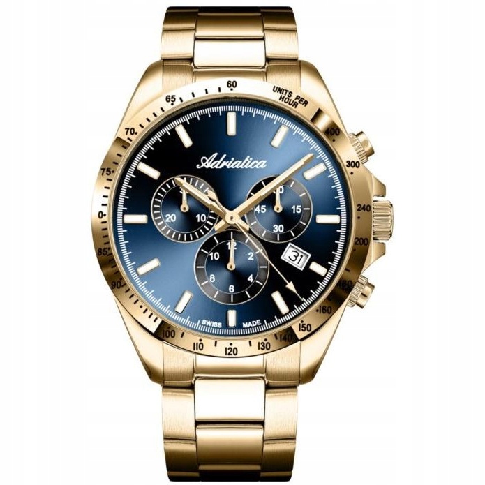 Pánské Hodinky Adriatica A1053.1115CH zlaté