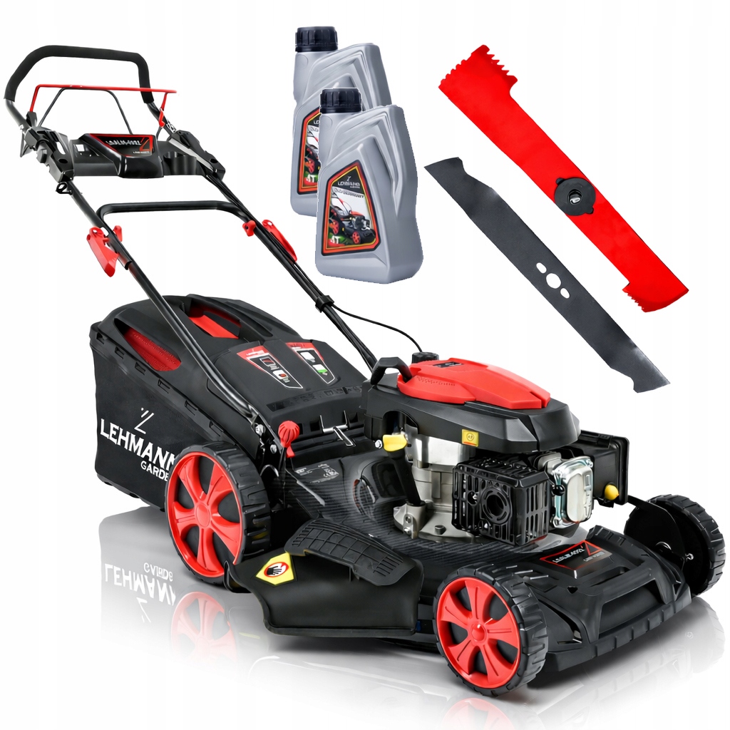 KOSIARKA SPALINOWA Z NAPĘDEM MOCNA SILNIK 196CC NAPĘD 53CM MULCZOWANIE OLEJ