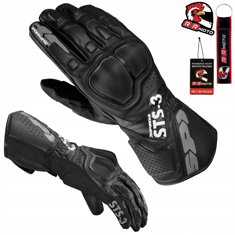 Kožené rukavice Spidi STS-3 Black čierne Darčeky