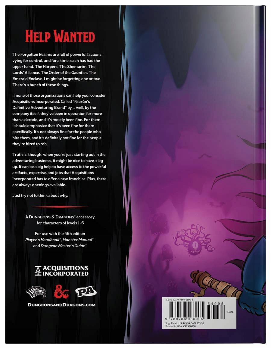 D&D 5.0 Acquisitions Incorporated Wydawca Wizards Of The Coast