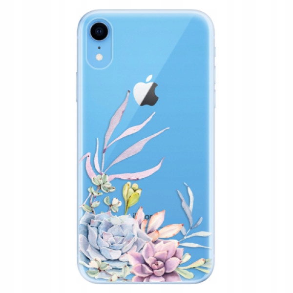 Silikonowe etui iSaprio Succulent 01 do iPhone Xr