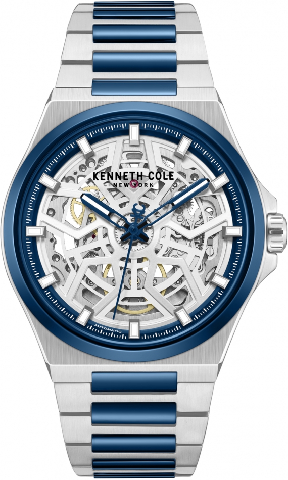 Zegarek męski Kenneth Cole KCWGY0065304 granatowy klasyczny skeleton
