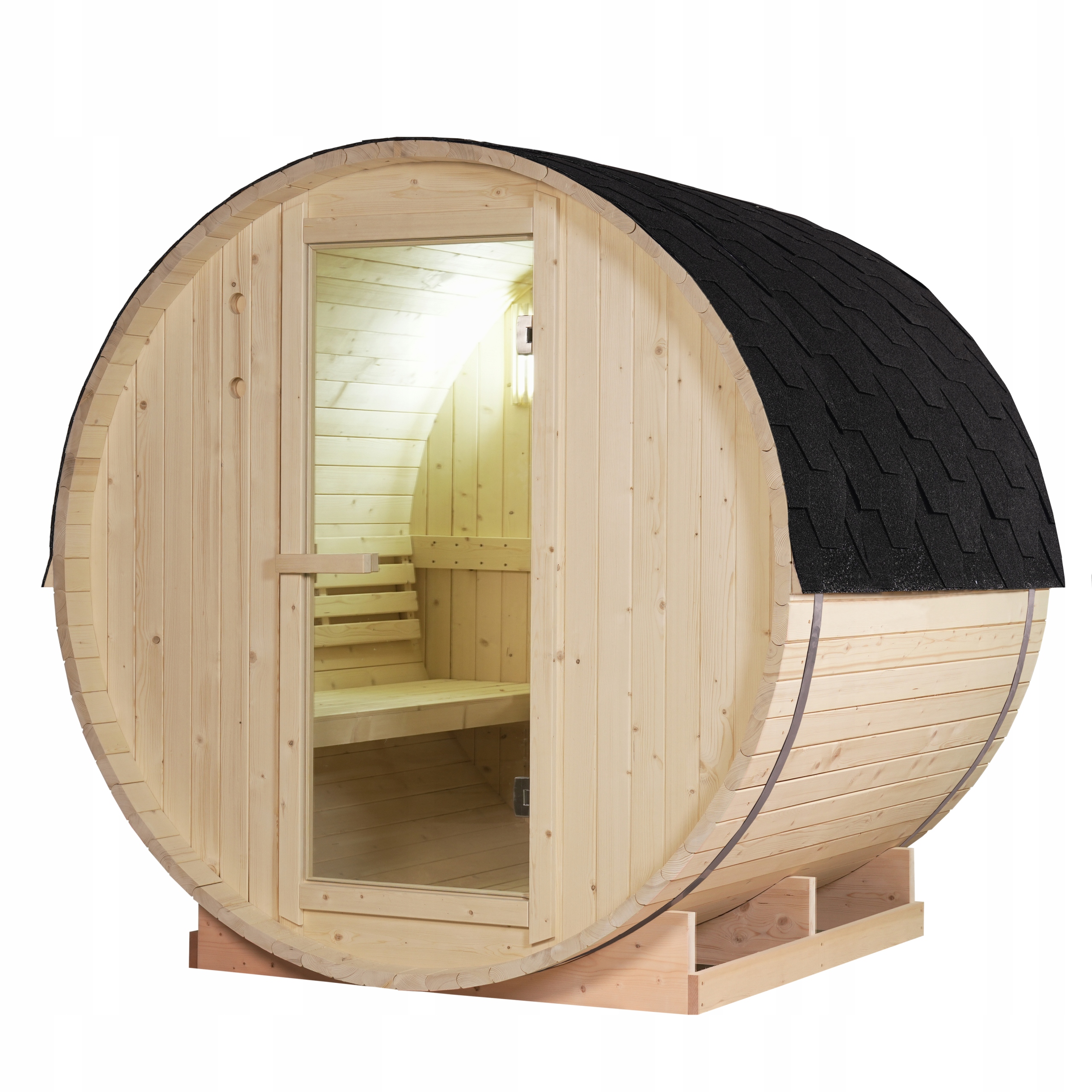 Sauna Fińska BECZKA 4os piec Harvia 6KW