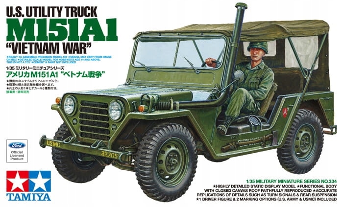 Us Utility Truck M151A1 Vietnamská válka 1:35 Tamiya 35334