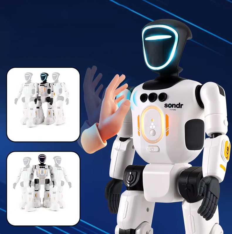 Robot interaktywny zdalnie sterowany głosem programowany chodzi mówi tańczy