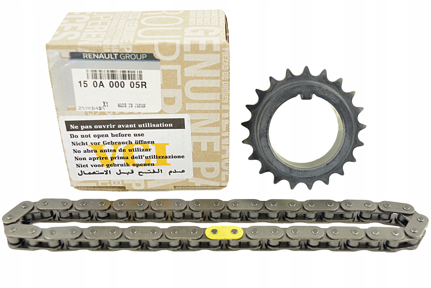 ŁAŃCUCH + KOŁO POMPY OLEJU 1.6 DCI CDTI ORYGINAŁ