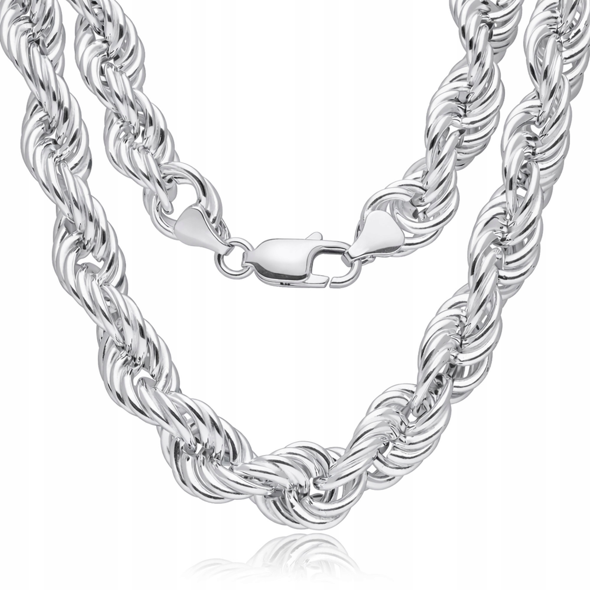 Stříbrný Řetízek Silný Dámský Náhrdelník Korda Cordel Nafukovací CR18 45 cm