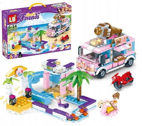 

Friend Zestaw Klocki Na Plaży Auto Foodtruck 348EL