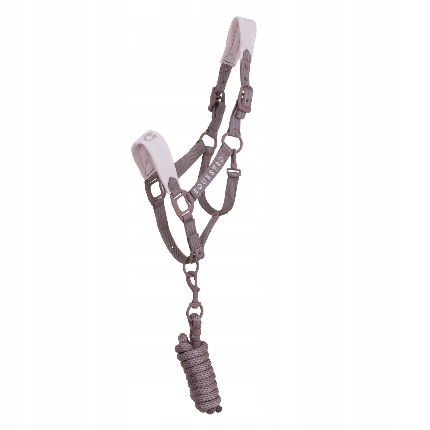 Equestro, Kantar z uwiązem Rubber, Antler/hushed Violet Cob