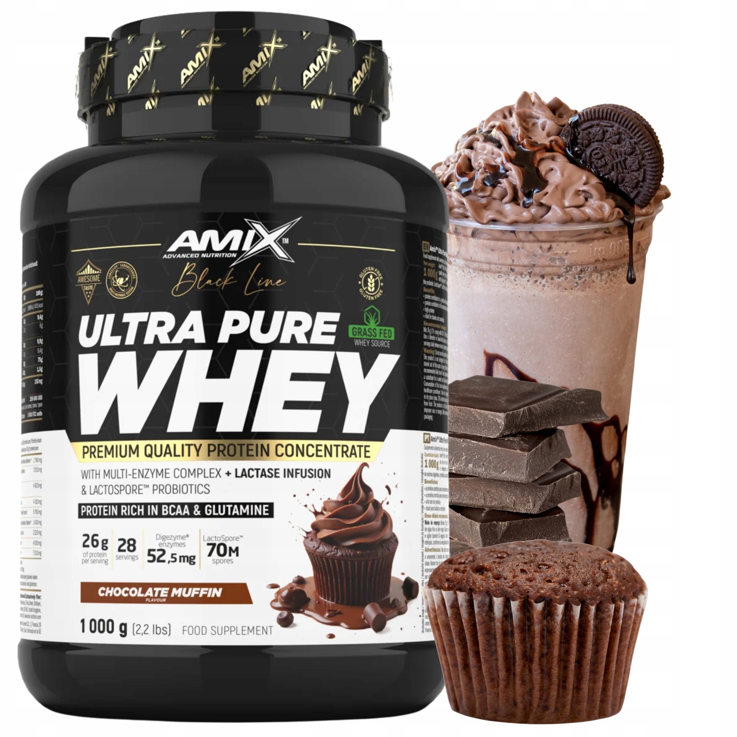 Syrovátkový Koncentrát Wpc Protein Pure Whey Digezyme 1000 g Čokoládový protein