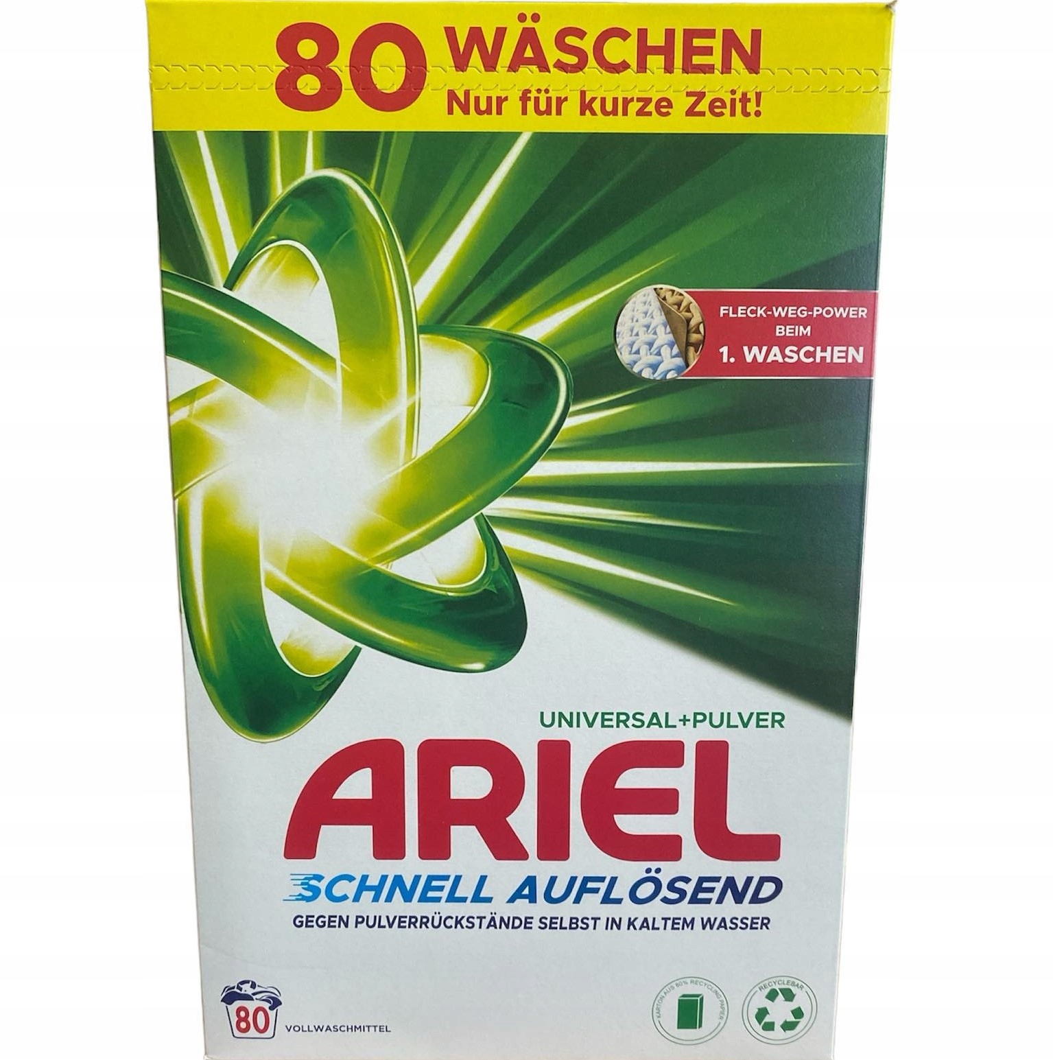 Levně Ariel Univerzální prášek na praní 80 praní 4,8 kg Německý
