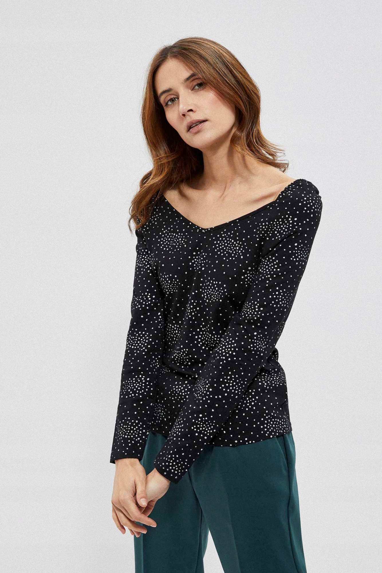 

Moodo Bawełniana bluzka Z-TS-3657 Black; Xs