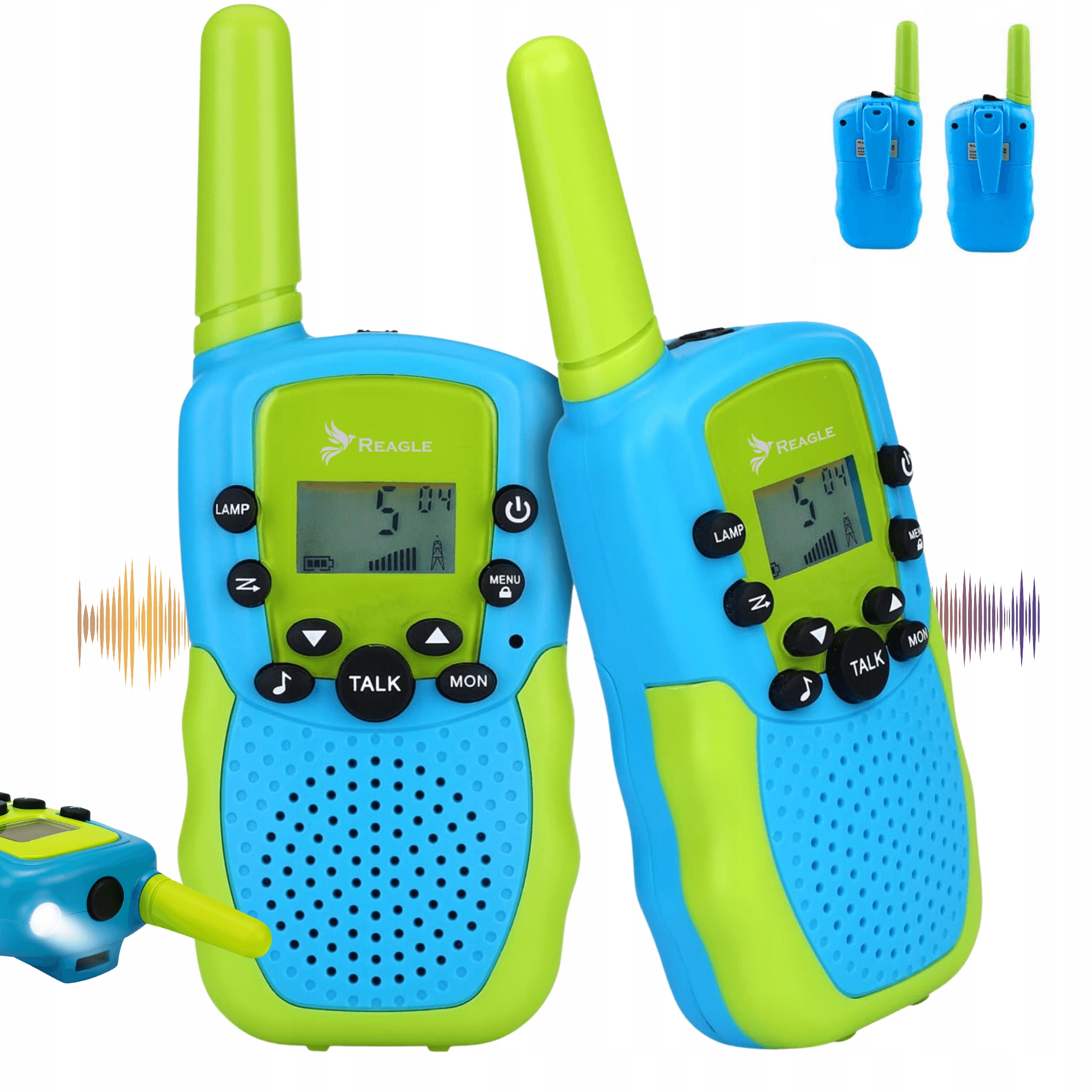 Walkie Talkie Krótkofalówki Dla Dzieci 2x Łoki Toki Duży Zasięg Do 3KM Vox