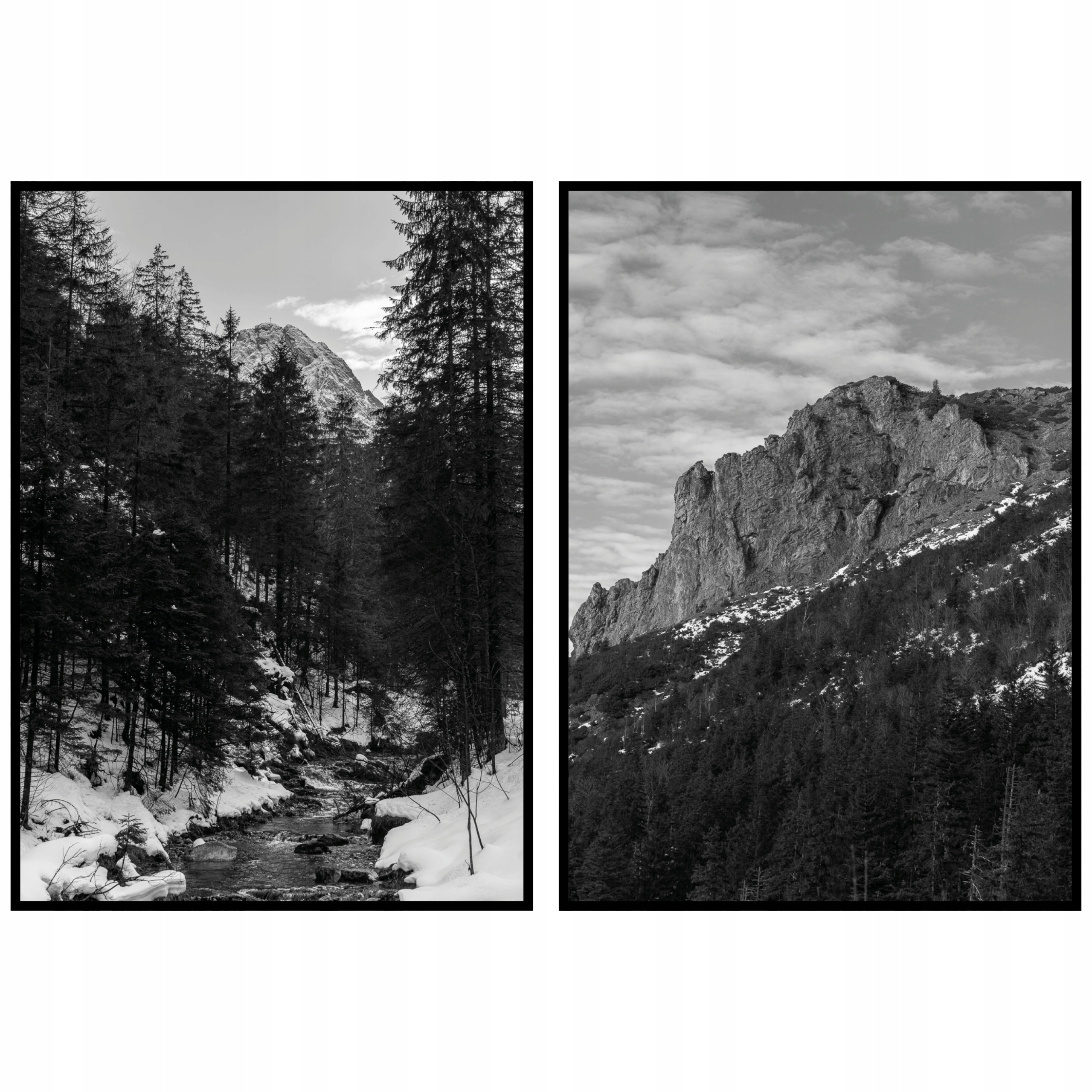 Plagáty Tatry Zakopané diptych 2ks 70x100cm hory krajina panoráma plagát