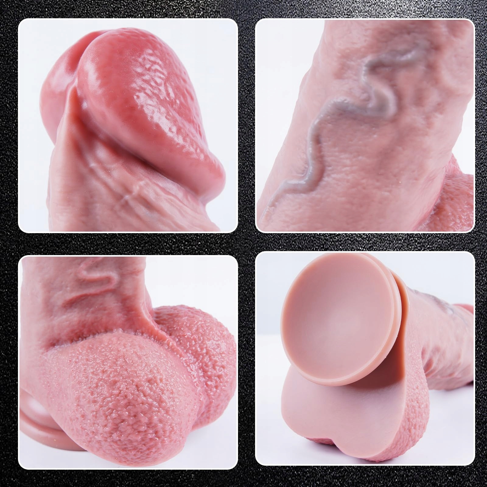 XXL RIESIGER DILDO Silikonowy Realistyczny Z Przyssawką Dla Doświadczonych — miniatura 2