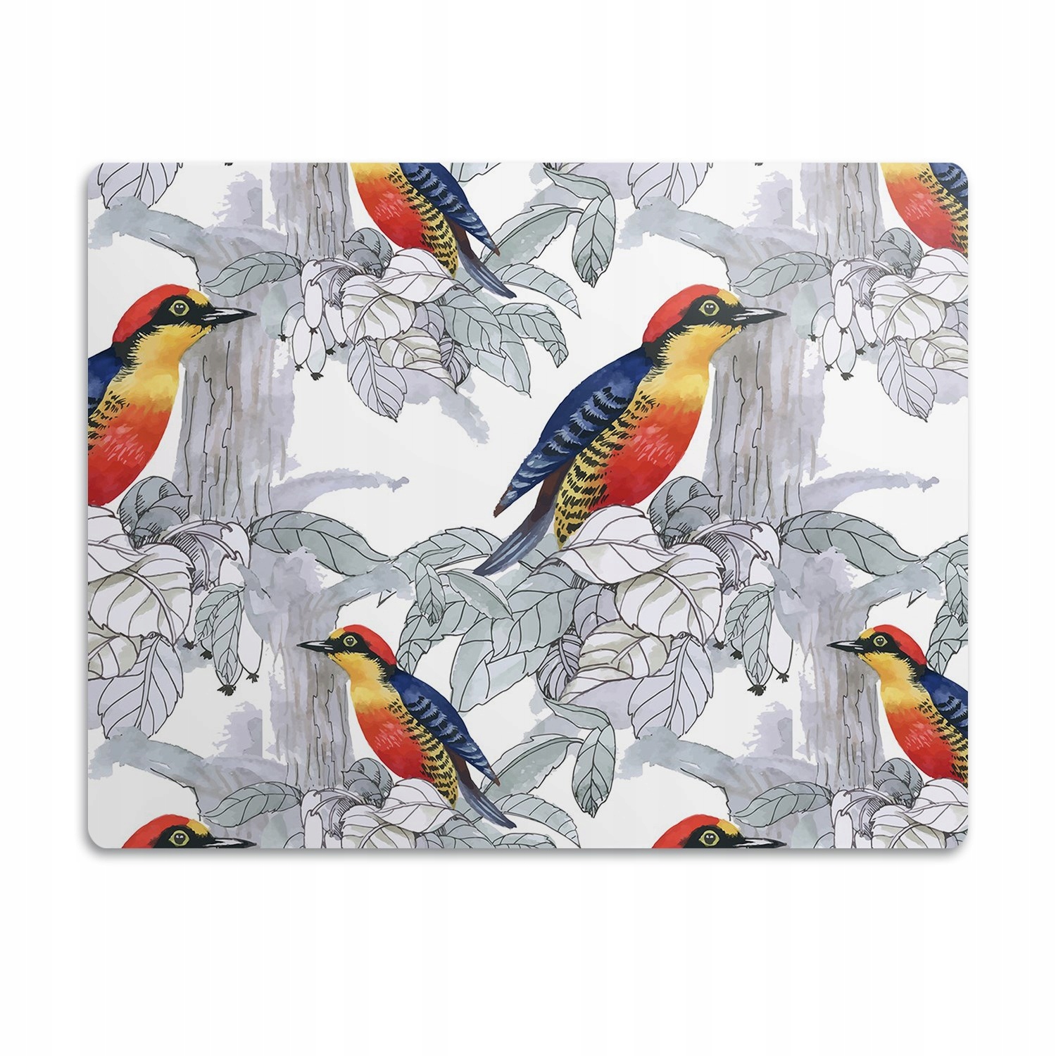 Levně Podložka pod záchod pro kočky Malované ptáky 90x60 cm