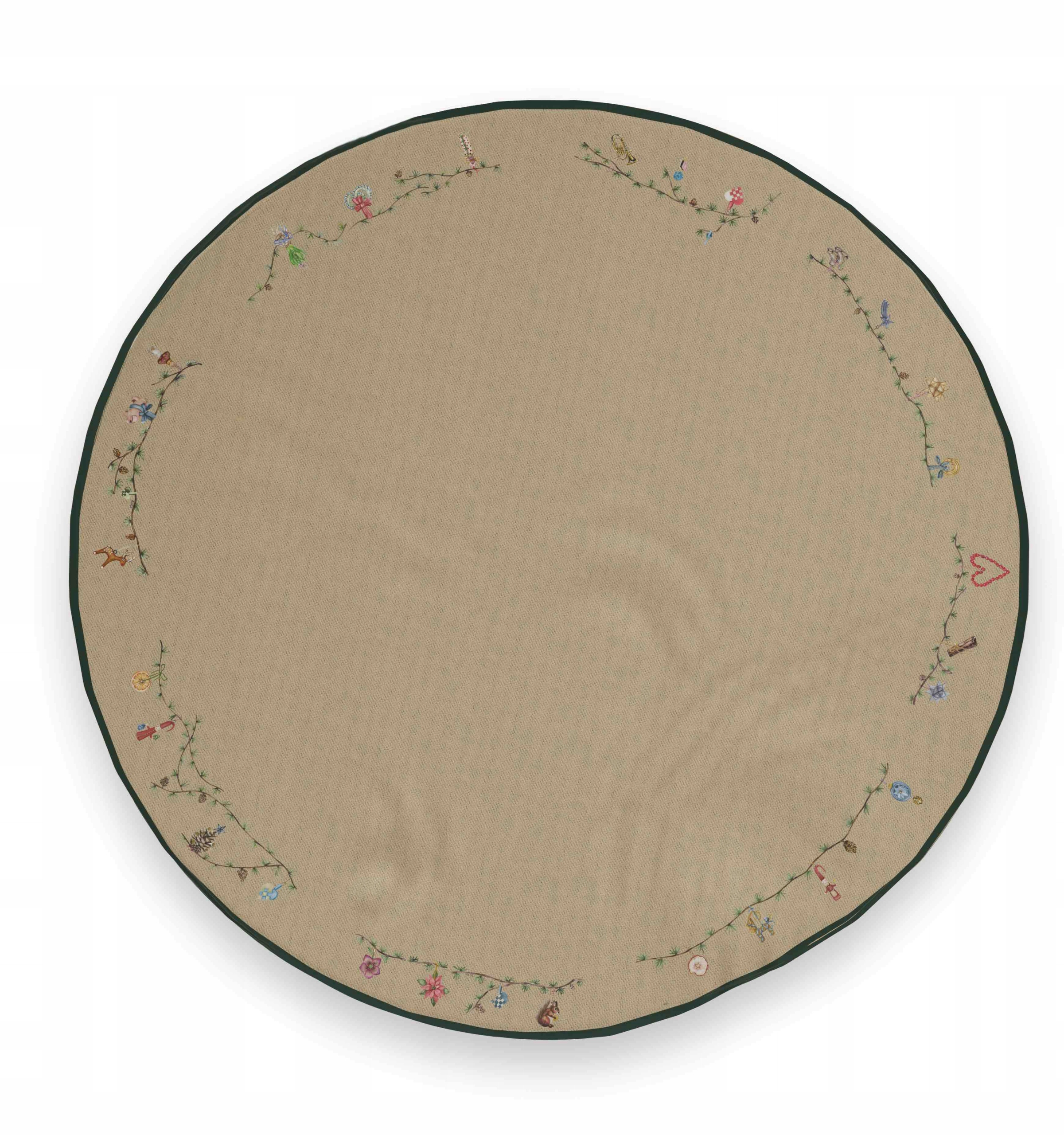 Kähler Hammershøi Vánoční koberec Podložka pod vánoční stromek 130 cm Hnědá