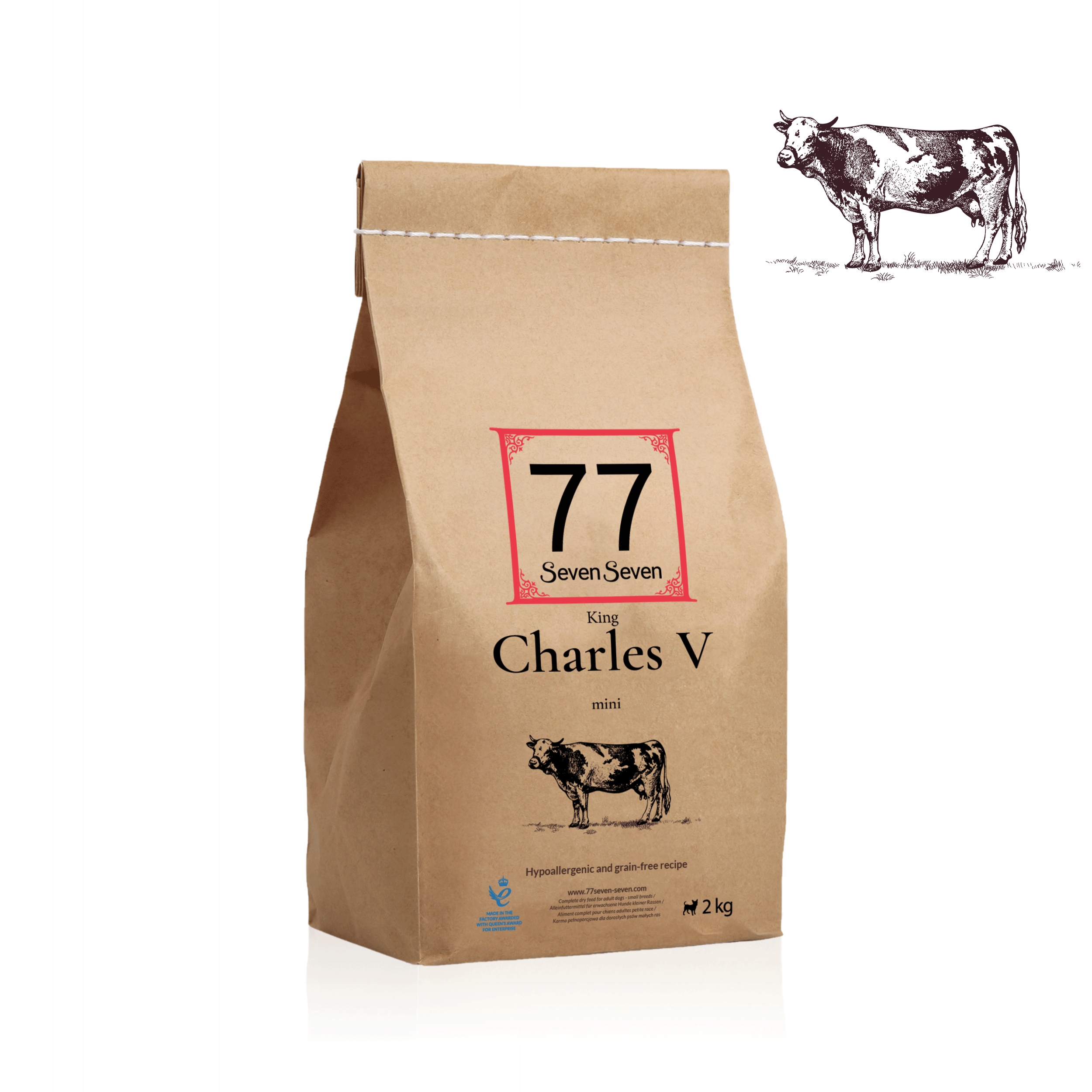 mini Charles V 2kg z wołowiną Angus 77 Petfood