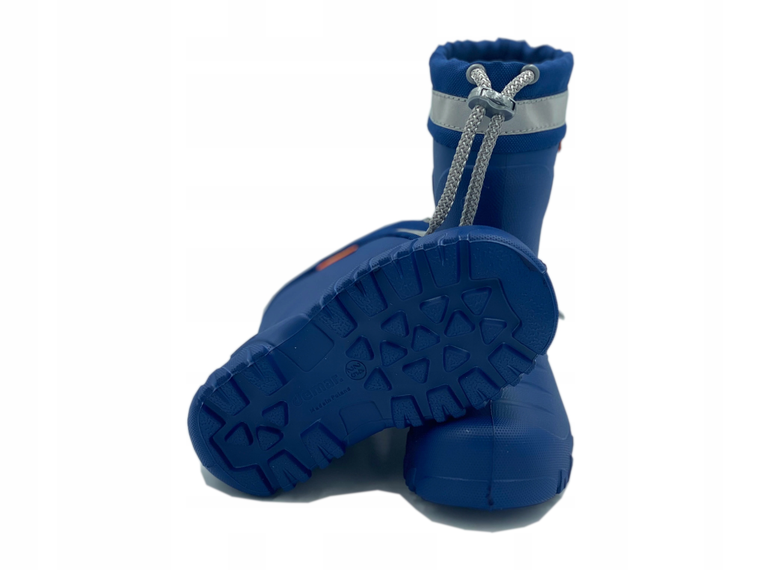 Bardzo lekkie kalosze Demar MMT-S Ocieplane ze ściągaczem D r. 34/35 Kolor niebieski