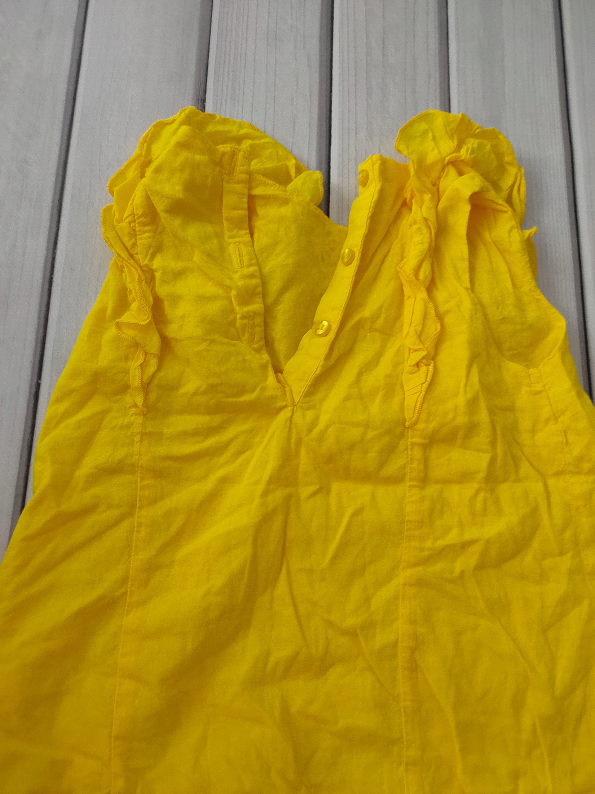 Matalan Koszula żółta dla dziewczynki r. 110/116 Rękaw bez rękawów