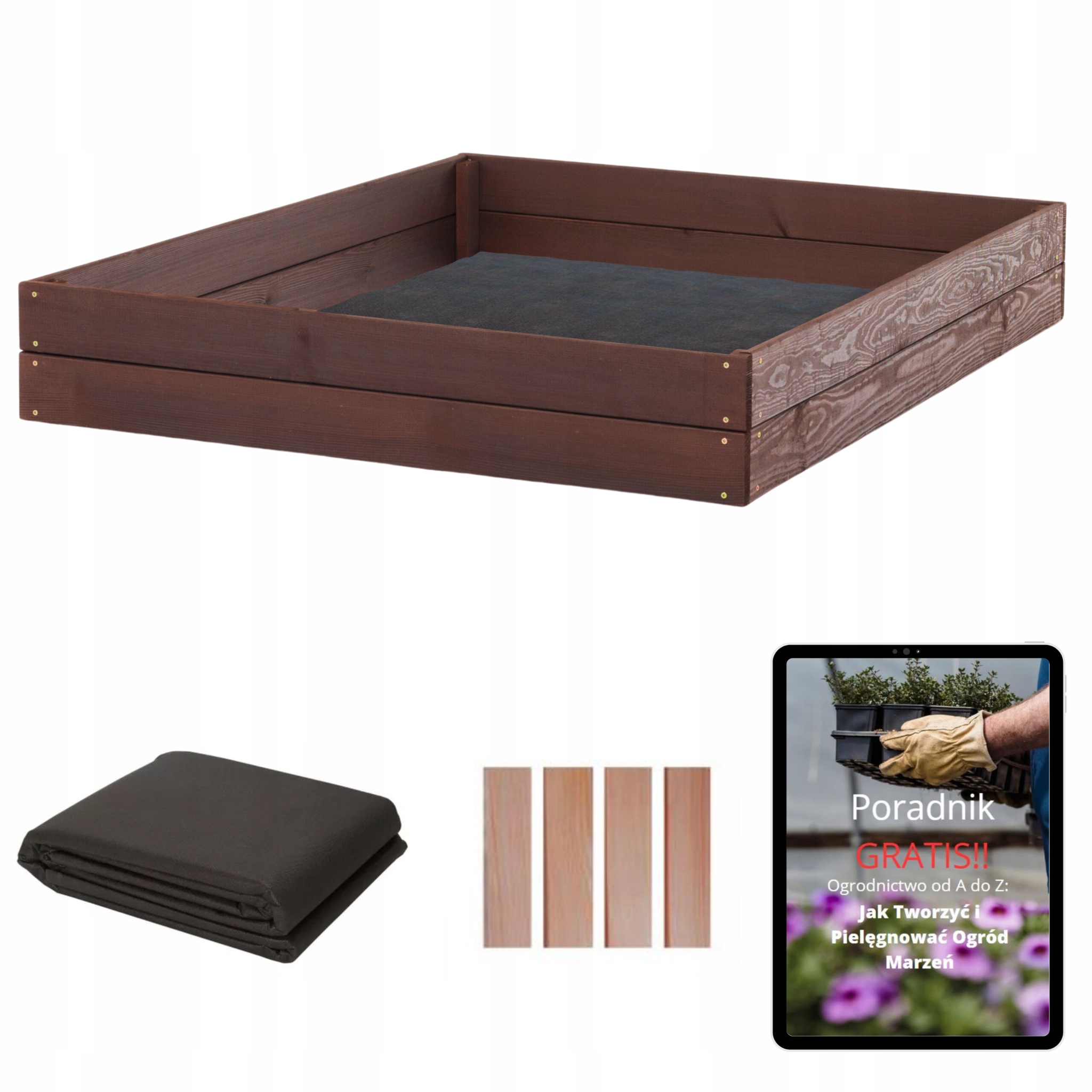 Zeleninový Záhon Impregnovaný Truhlík Na Zeleninu 120x80 Pařeniště Agrotextilie