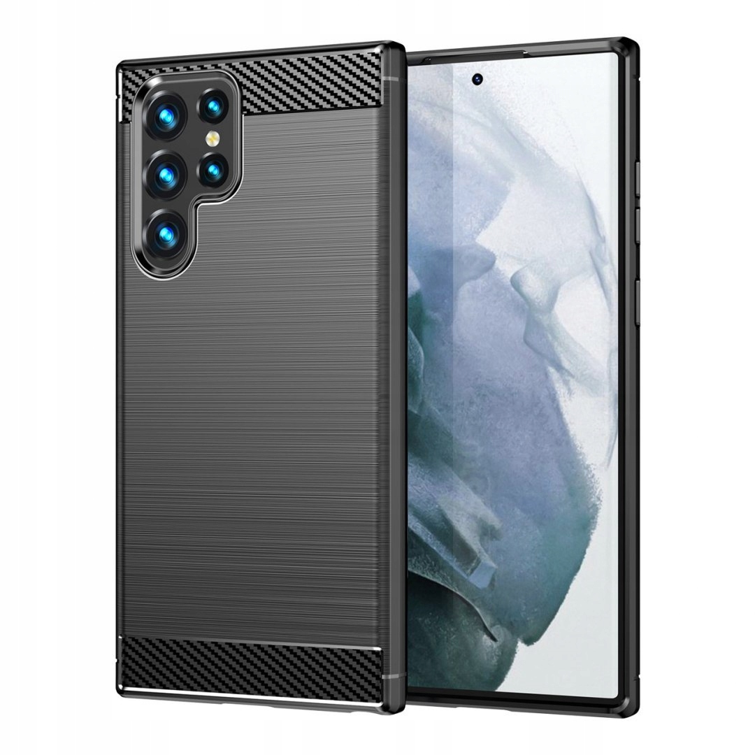 

Etui Pancerne Carbon Case Guma Samsung S23 Ultra