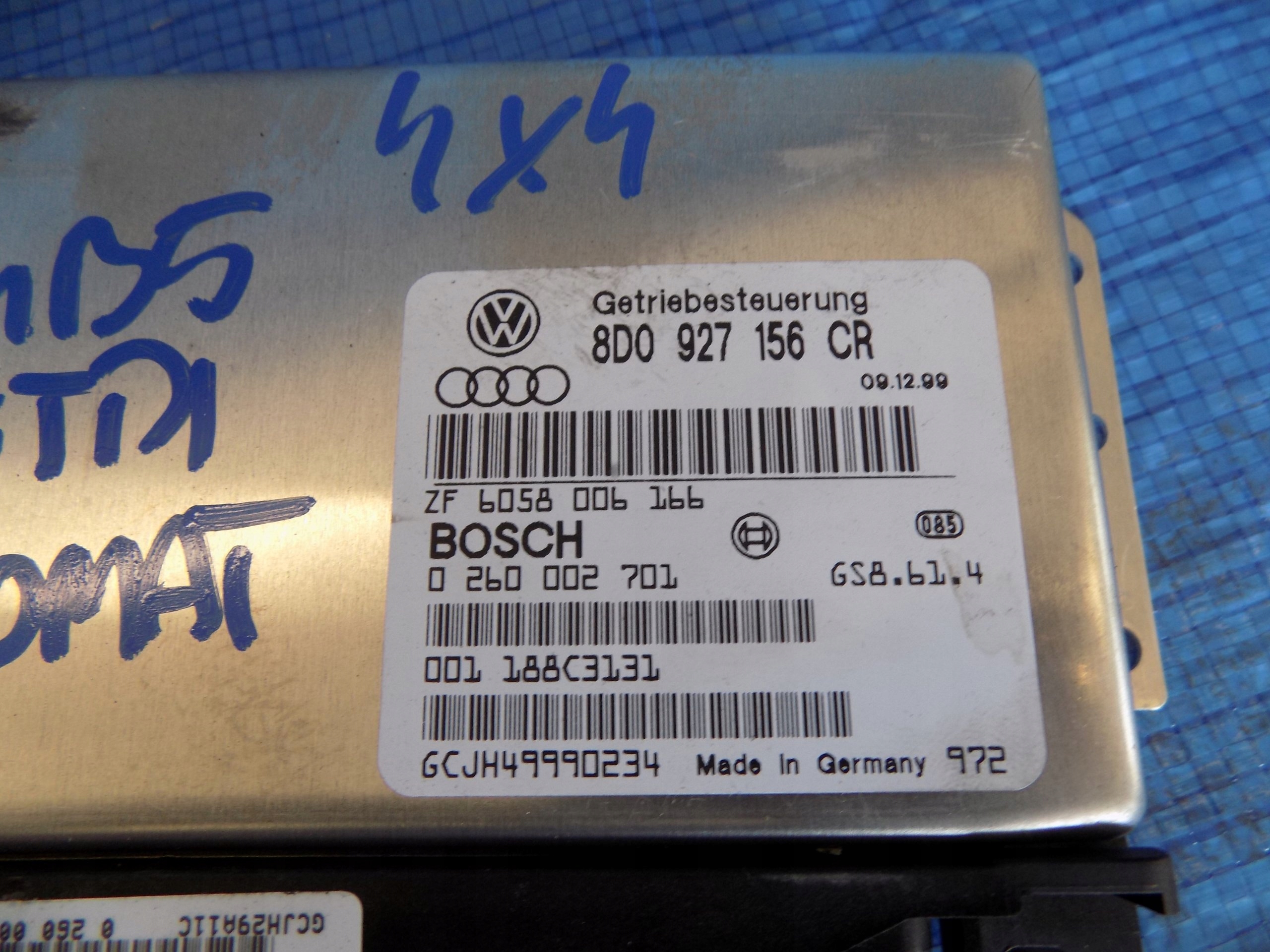 A4 B5 99-01 Computer Getriebe AUTOMAT 8D0927156CR