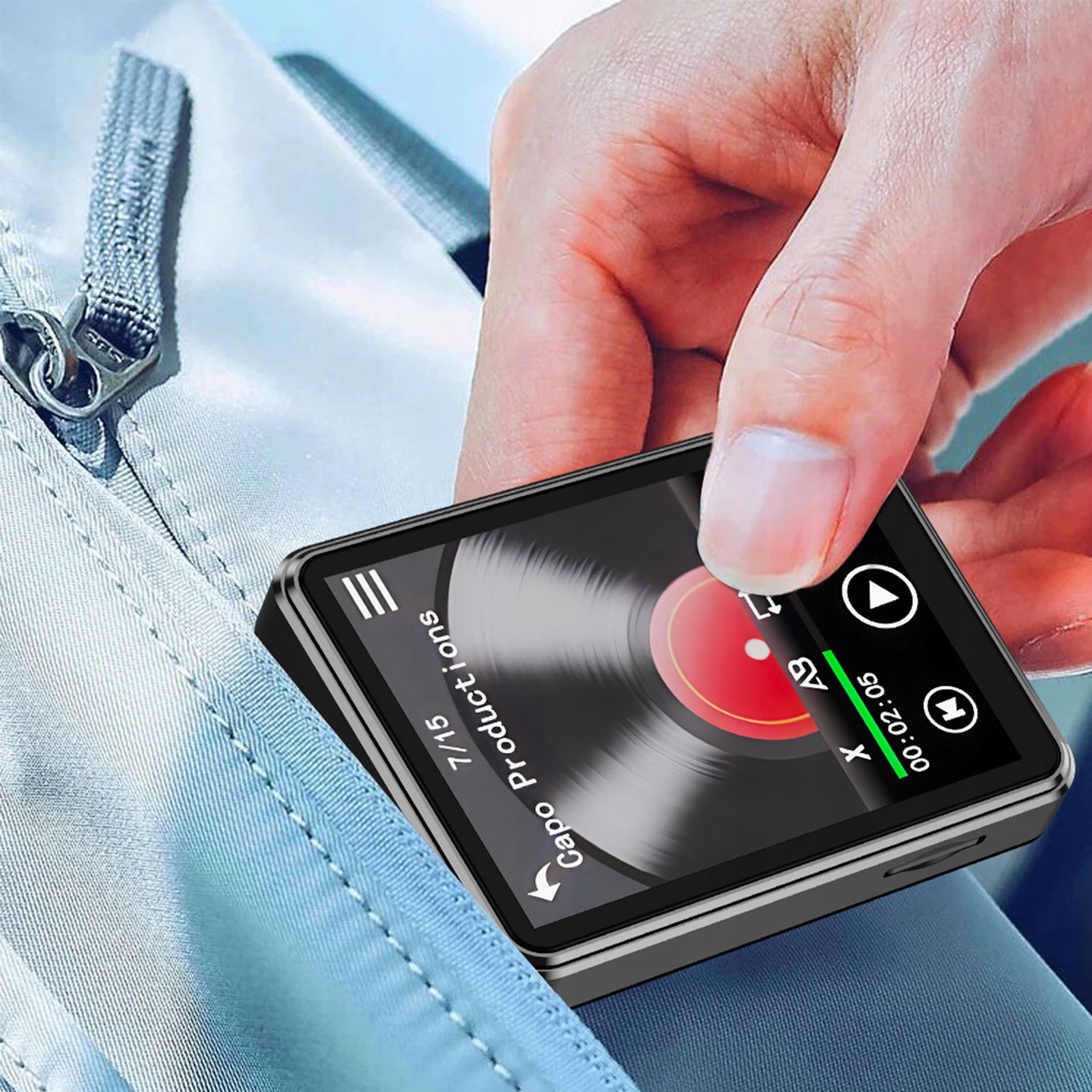 ODTWARZACZ MUZYCZNY HIFI MP3 MP4 16GB BLUETOOTH 5.3 FM RADIO POLSKI MENU EAN (GTIN) 191491964459