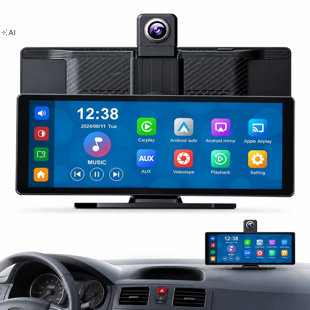 Autokamera Carplay Displej Monitor Navigace Gps Android