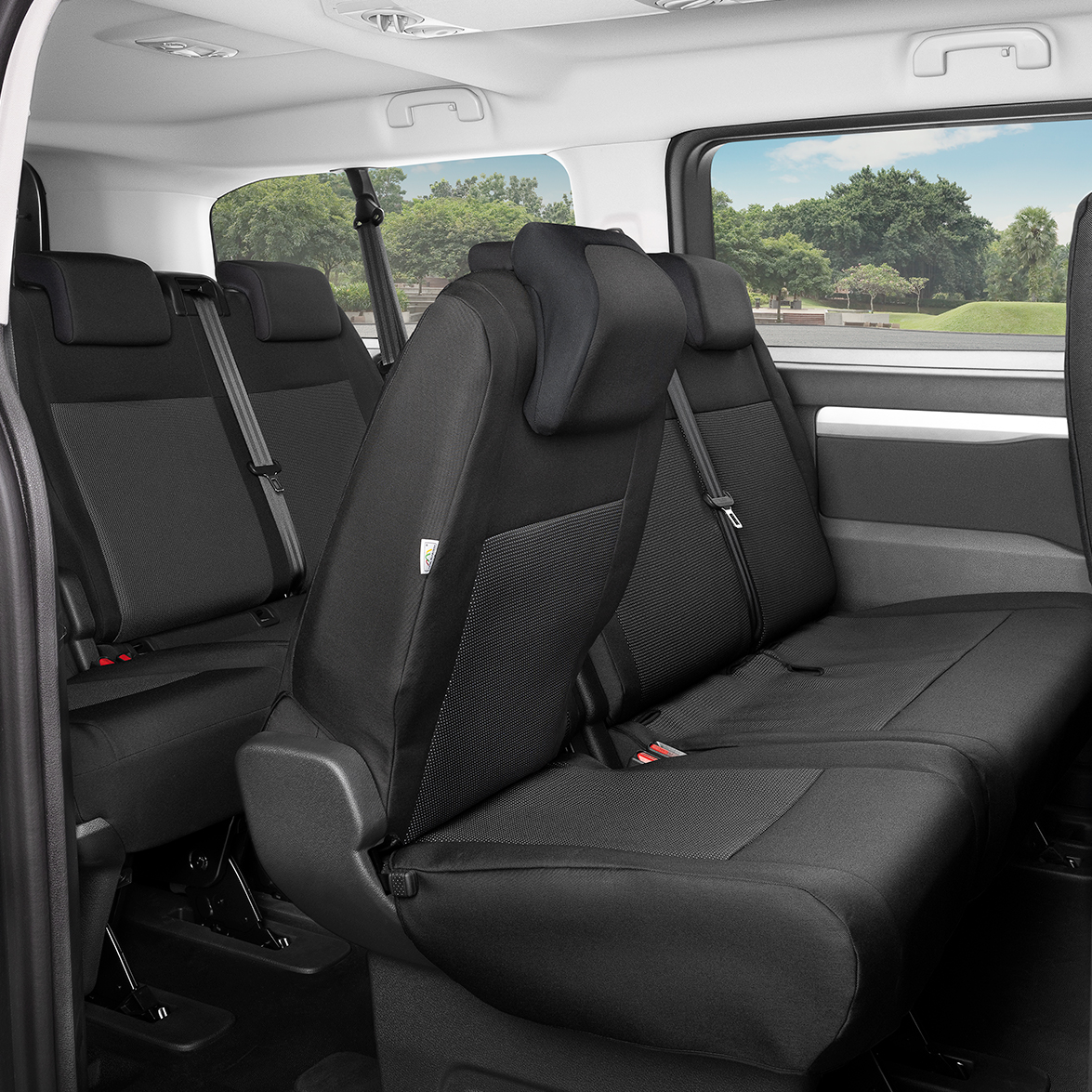 Odmerné kryty pre 3 osoby Opel Zafira Life od roku 2019