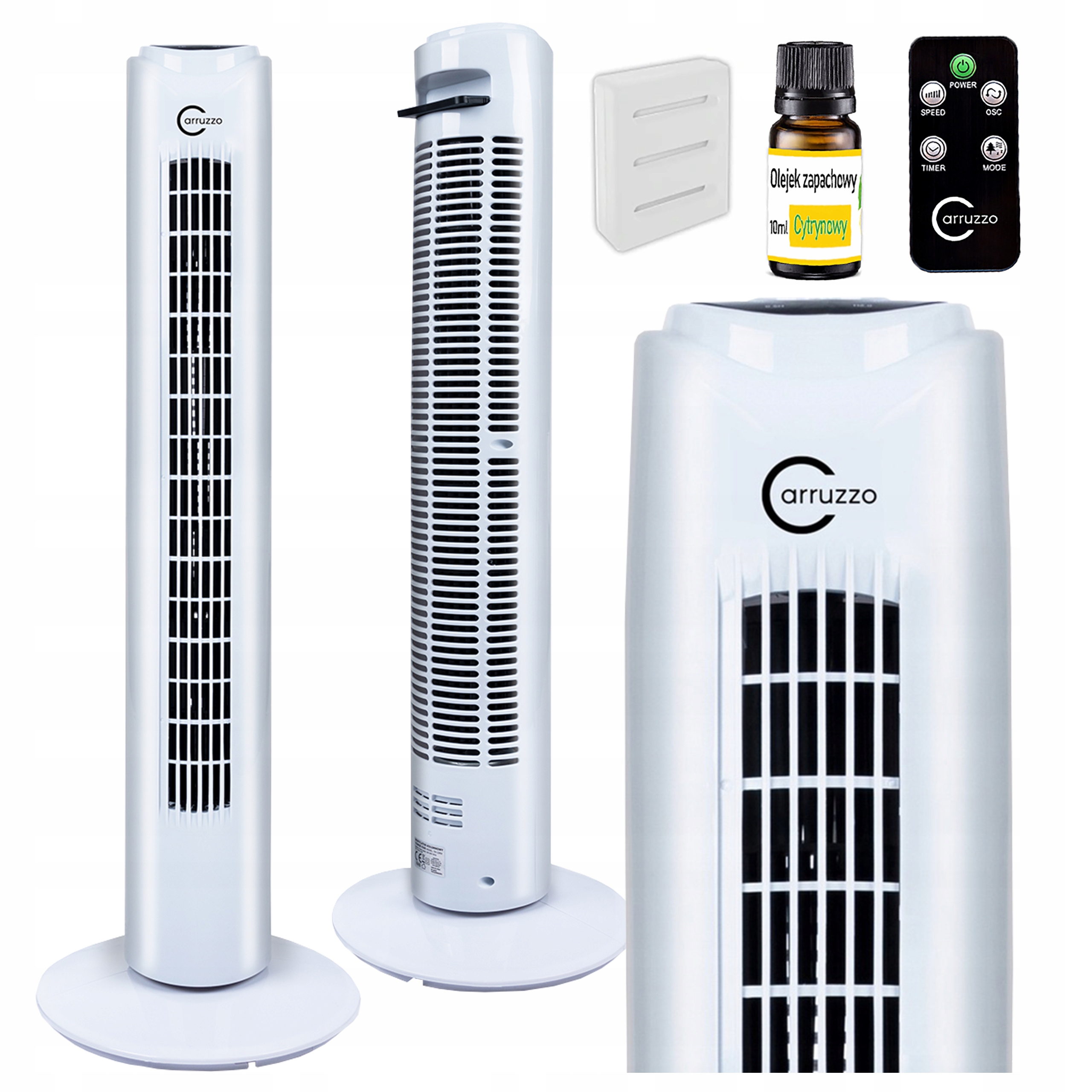 Sloupový ventilátor, stojanový podlahový ventilátor Aroma, časovač dálkový ovladač Olej