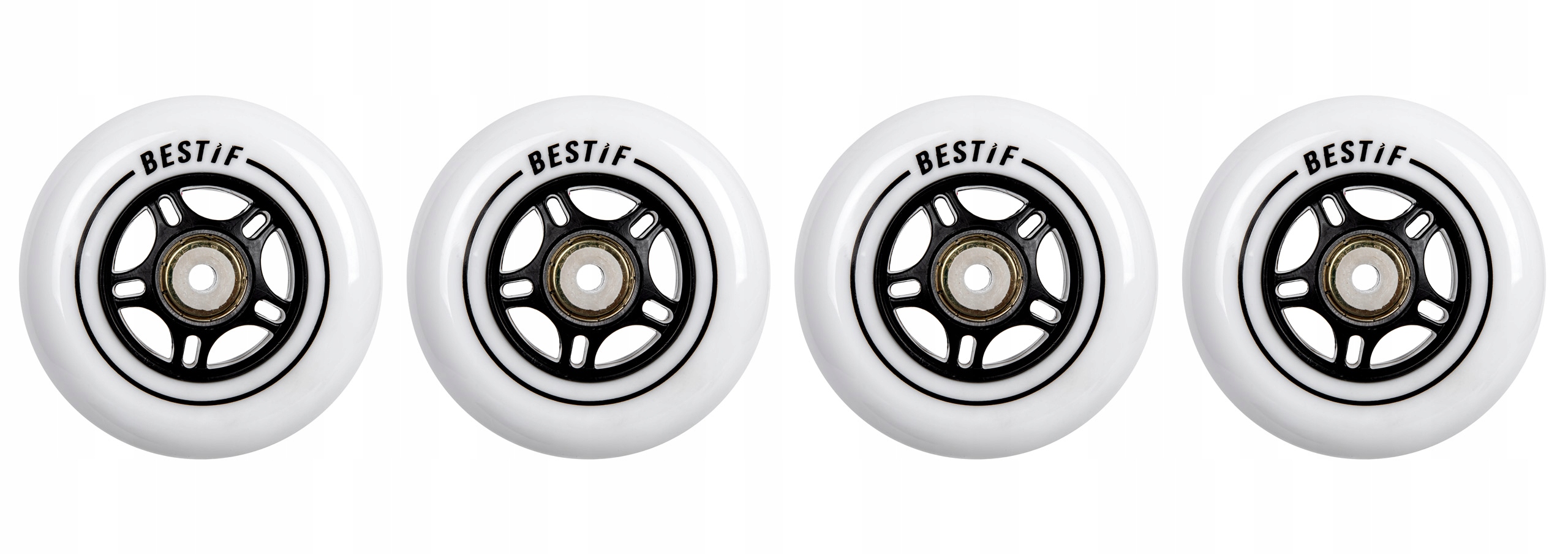 KOLIESKA NA KORČULE 72x24 KAUČUKOVÉ + LOŽISKÁ ABEC-9 SADA BESTIF Značka Bestif