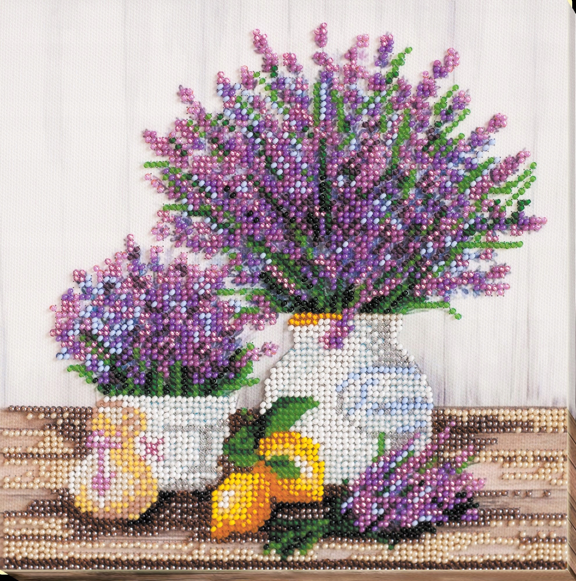 Sada na vyšívání korálků "Lavander aroma" barevná Diy