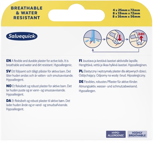 SALVEQUICK MUMINKI plastry dla dzieci 20 plastrów EAN (GTIN) 7310615165241