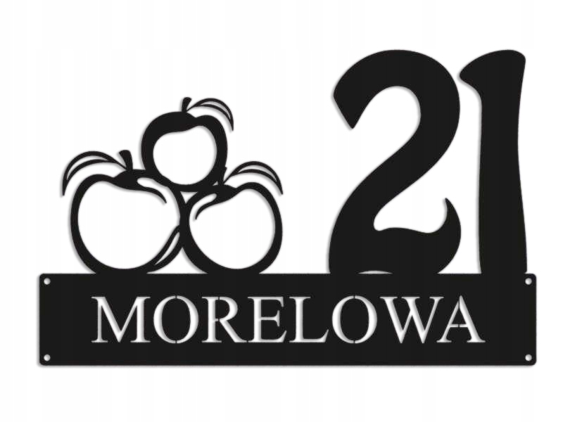 Číslo Na Dom 60 cm Tabuľa Adresa Ocel 2 mm Grafika 5670