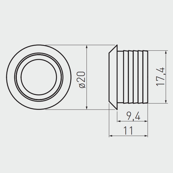 Włącznik dotykowy do taśm LED z ściemniaczem chrom GTV Rodzaj wyłącznik