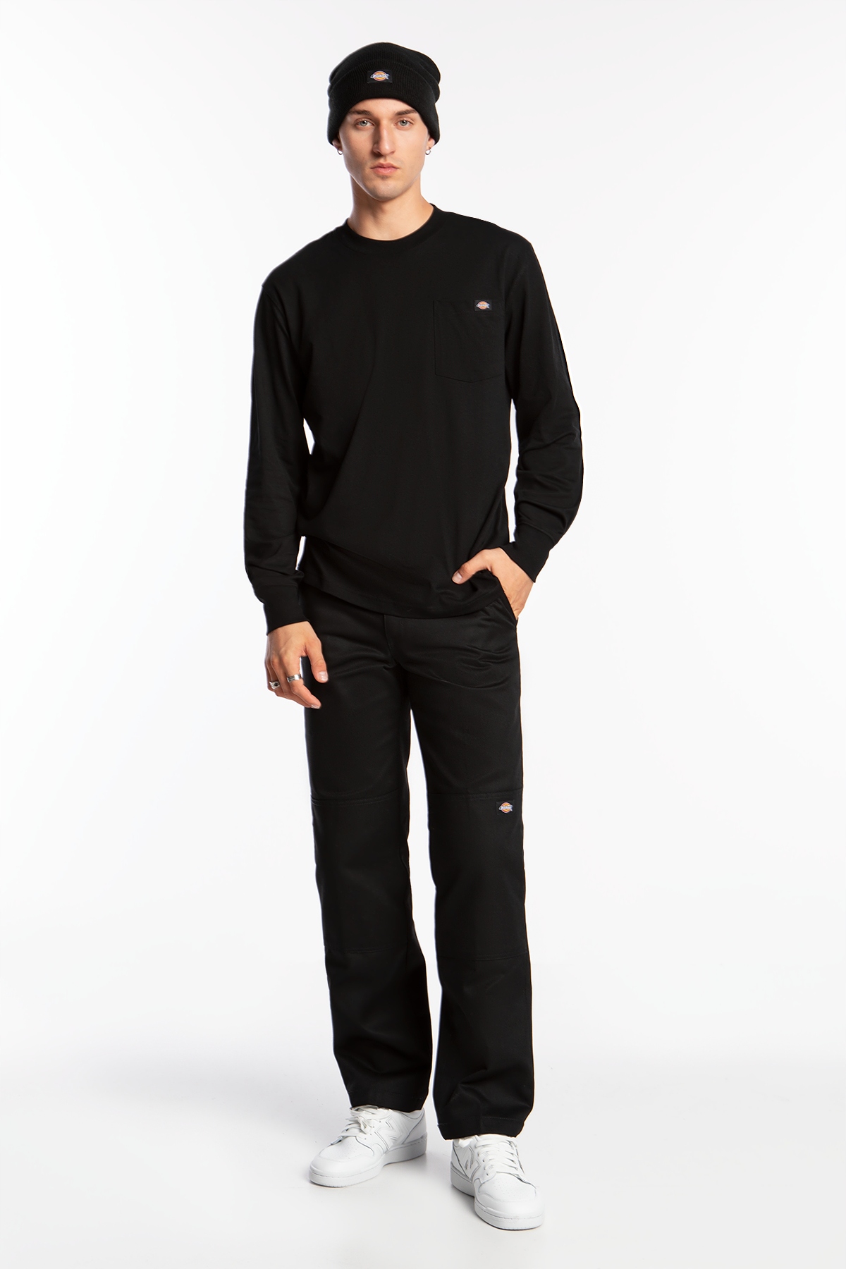 Pánské Kalhoty Dickies Slim Strght Dble Knee DS-K0A4XZEBLK-29