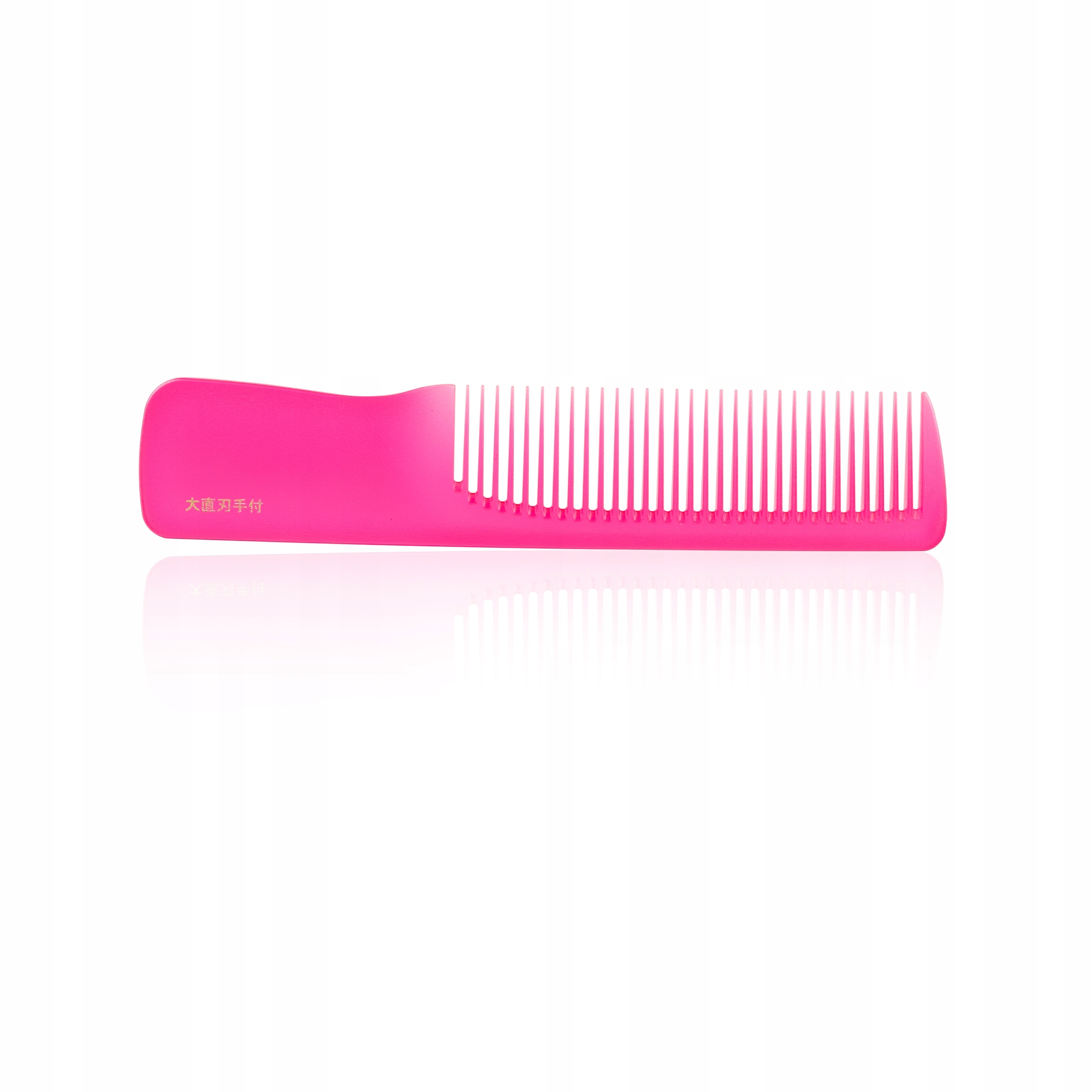 Kadeřnický hřeben s širokou rukojetí Leader Comb Pcs Pink (Růžový)