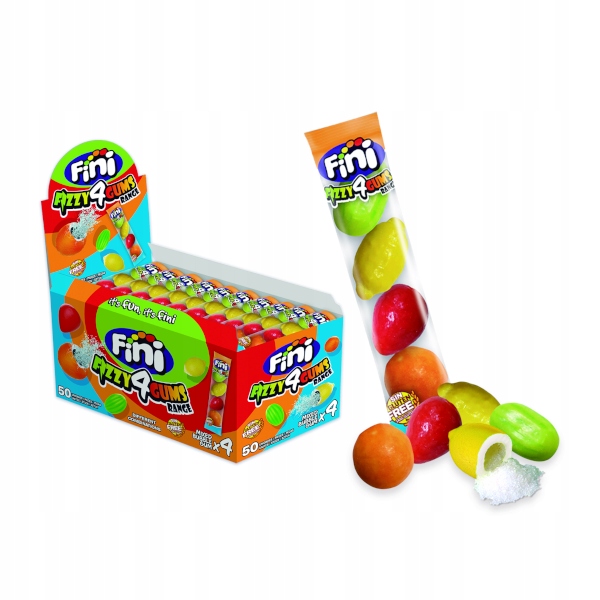 Levně Fini – žvýkačky plněné kyselým práškem, 50 Ks,