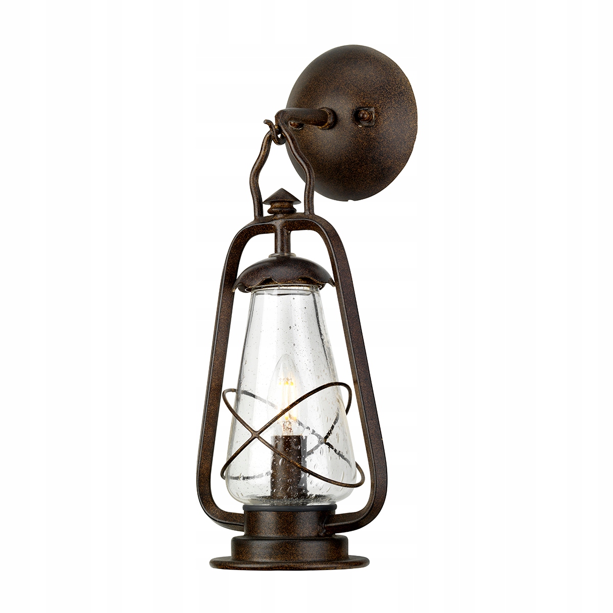 Vonkajšie nástenné svietidlo vintage lampa starohnedá rustikálna Elstead