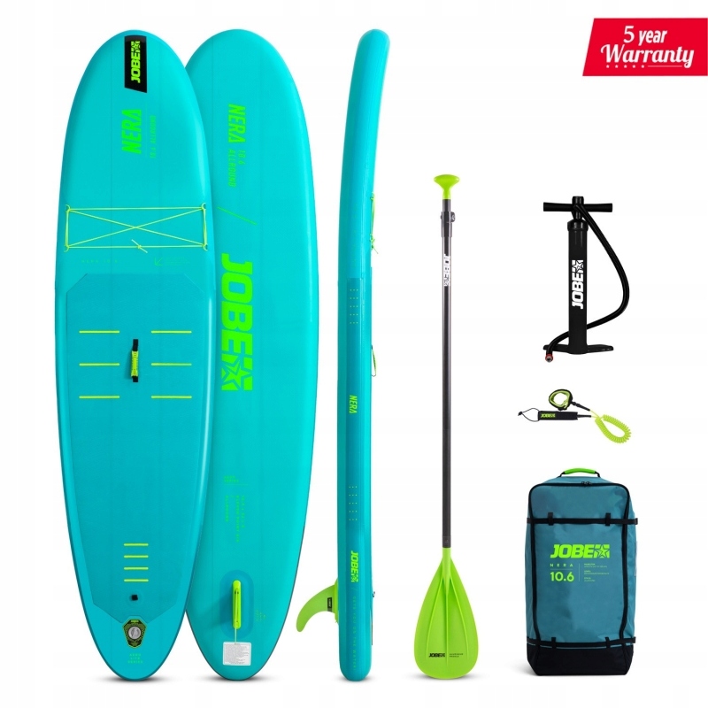 Deska Sup Jobe Nera Lina Sup 10.6 pompka wiosło leash/